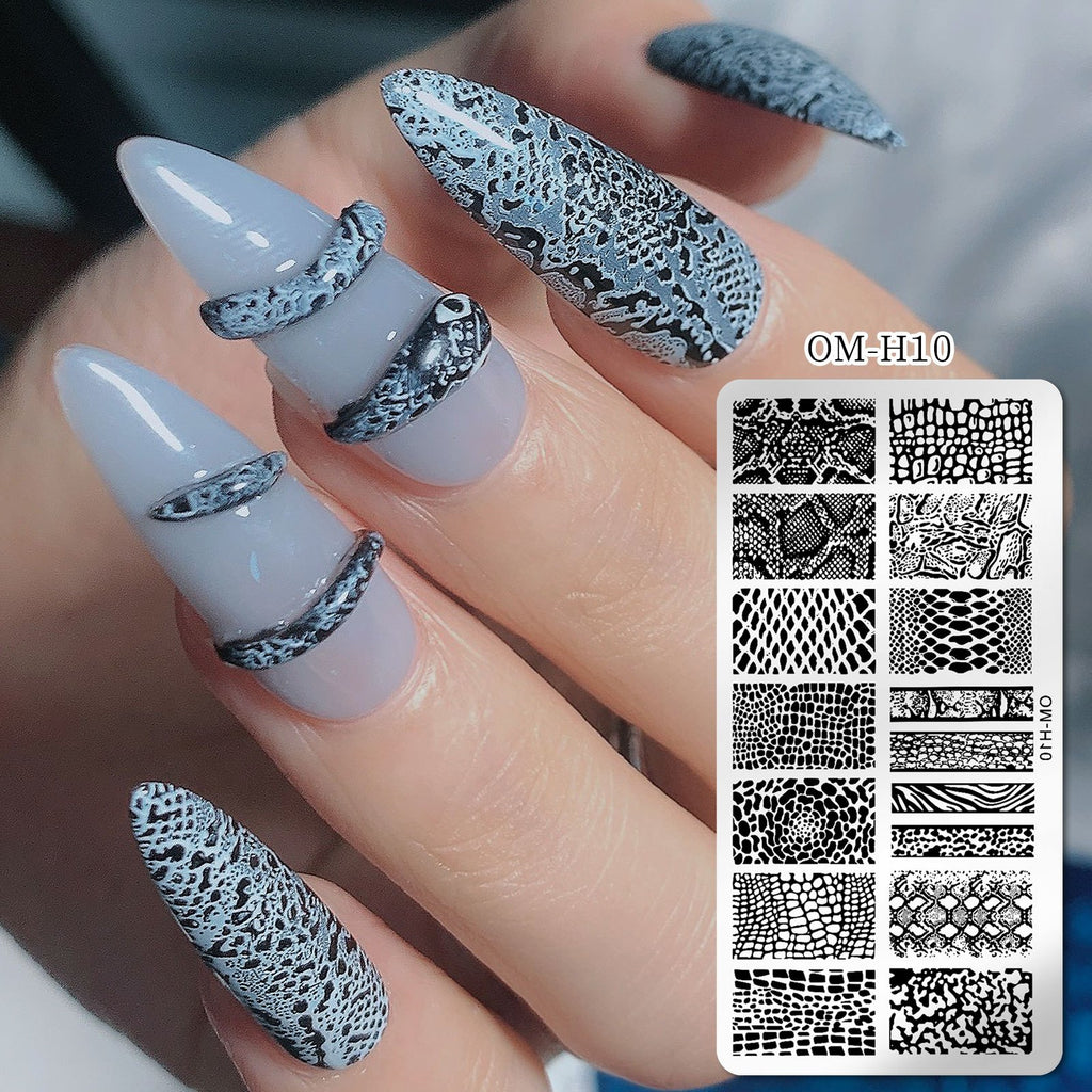 Professional Nail Transfer Tool with Nail Enhancement Templates - Odorless DIY Manicure & Pedicure System for Salon & Use, Temporary/Permanent Nail Stamping Press Plate