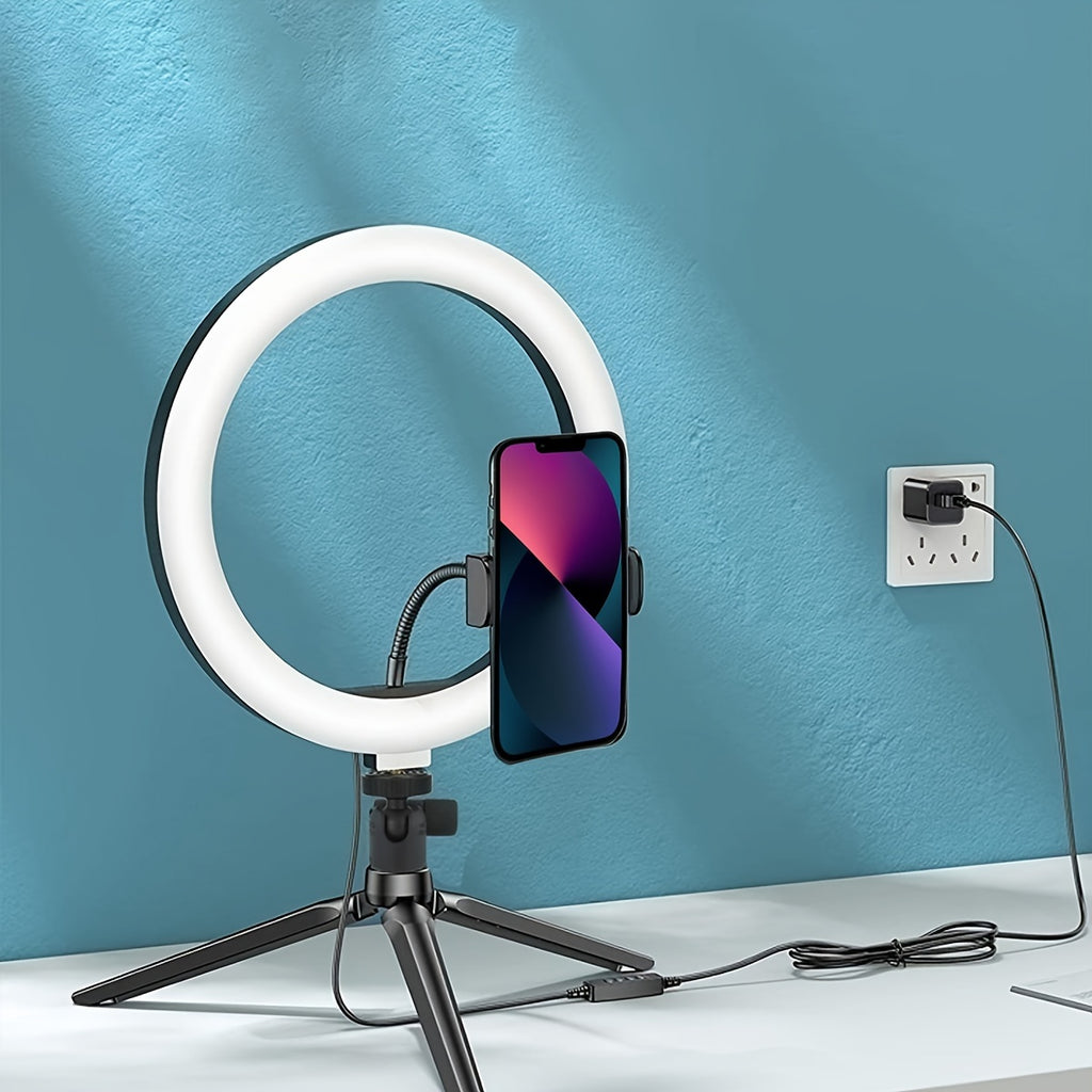 [Professional Fill Light Set] 10 Inch Professional Fill Light Set with 360° Rotation & Multifunctional Switch - Perfect for Photography & Videography!