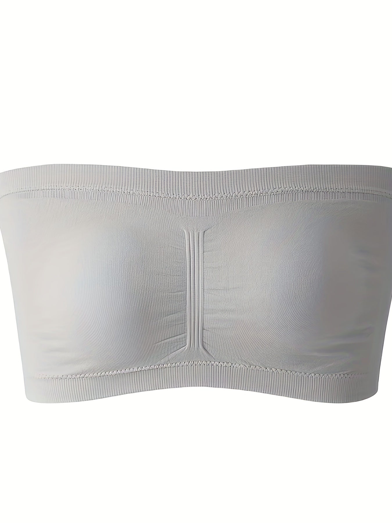 Plus-size Double-layer Anti-slip Underwire Bra with Padded Cups, No-wire Design, and One-piece Style