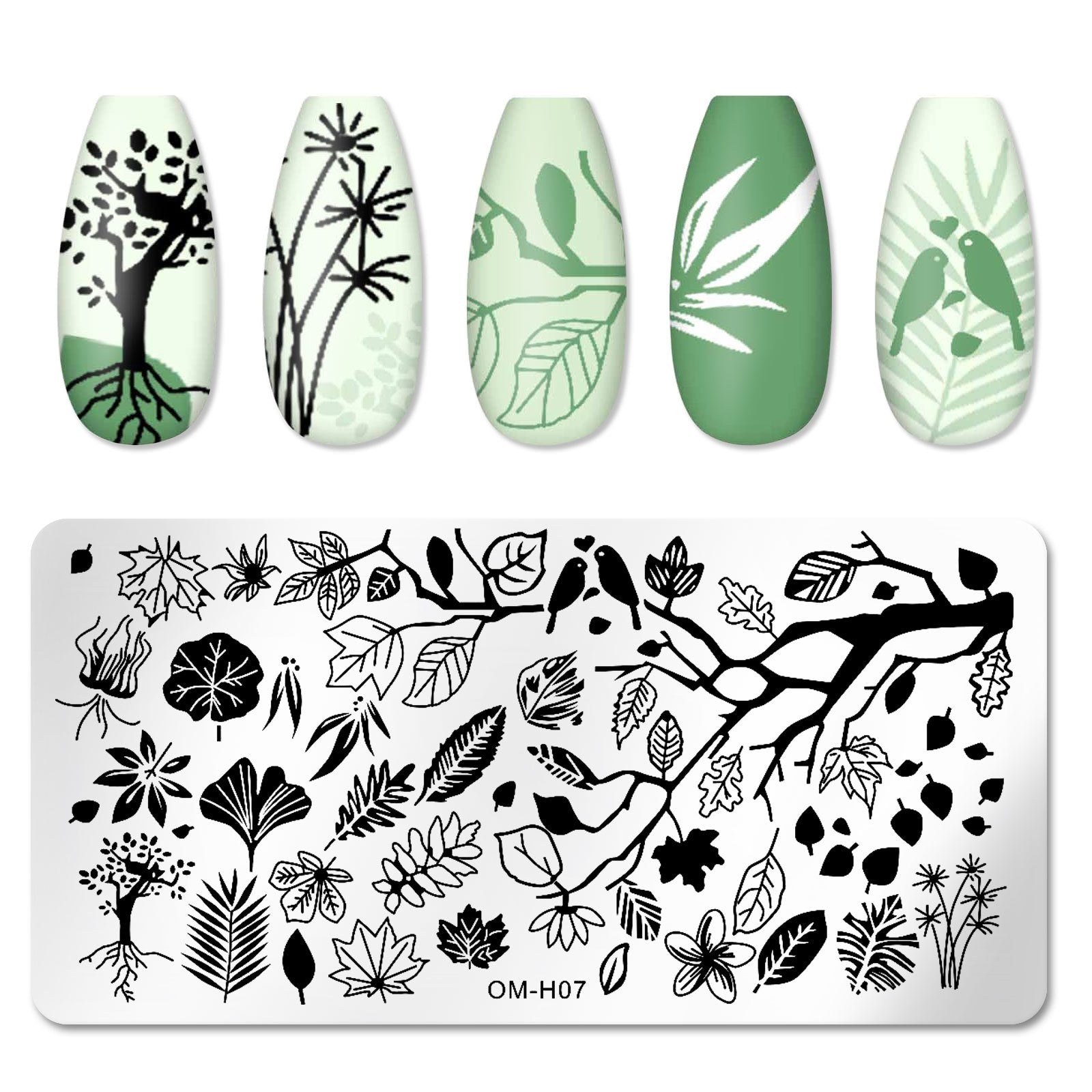 Professional Nail Transfer Tool with Nail Enhancement Templates - Odorless DIY Manicure & Pedicure System for Salon & Use, Temporary/Permanent Nail Stamping Press Plate