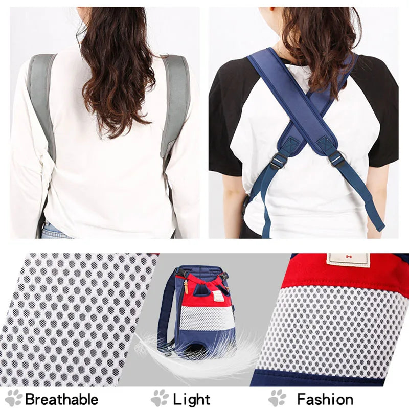 Pet Backpack Carrier For Cat Dogs Front Travel Dog Bag Carrying For Animals Small Medium Dogs Bulldog Puppy Mochila Para Perro