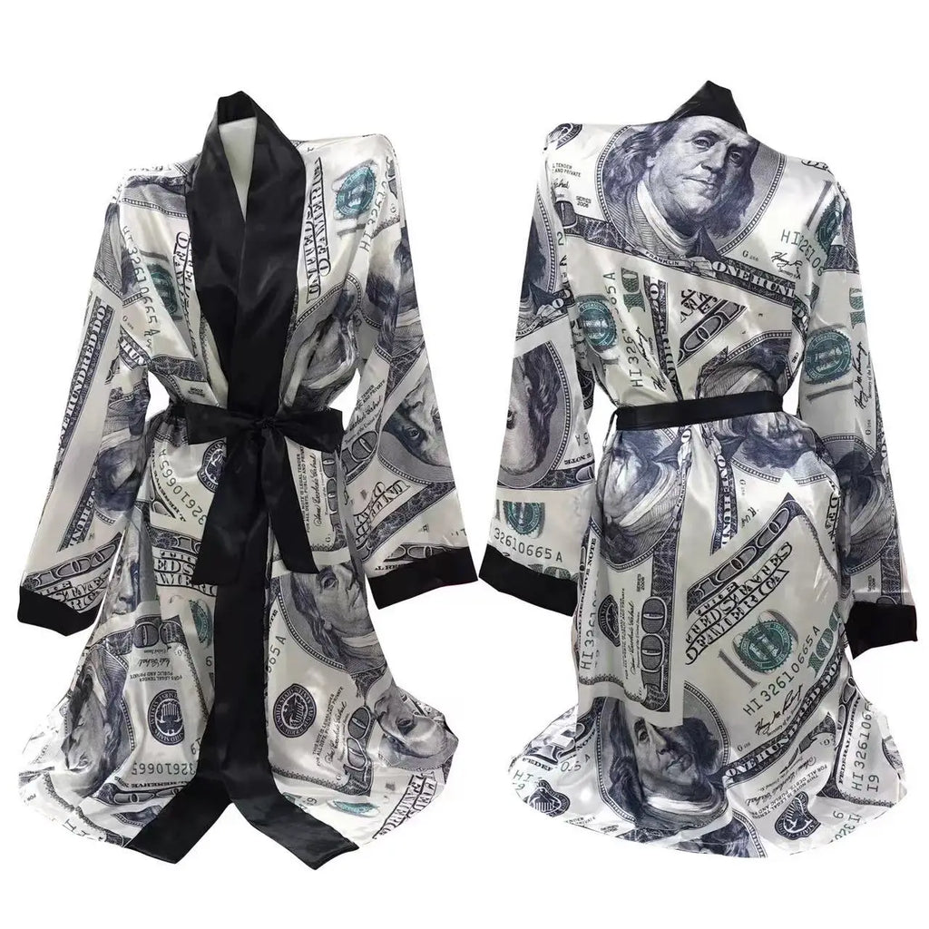 Wholesale Fashion Satin Robe Vendor Custom Nighty for Ladies Sexy Hot Sleeping Silk Robes