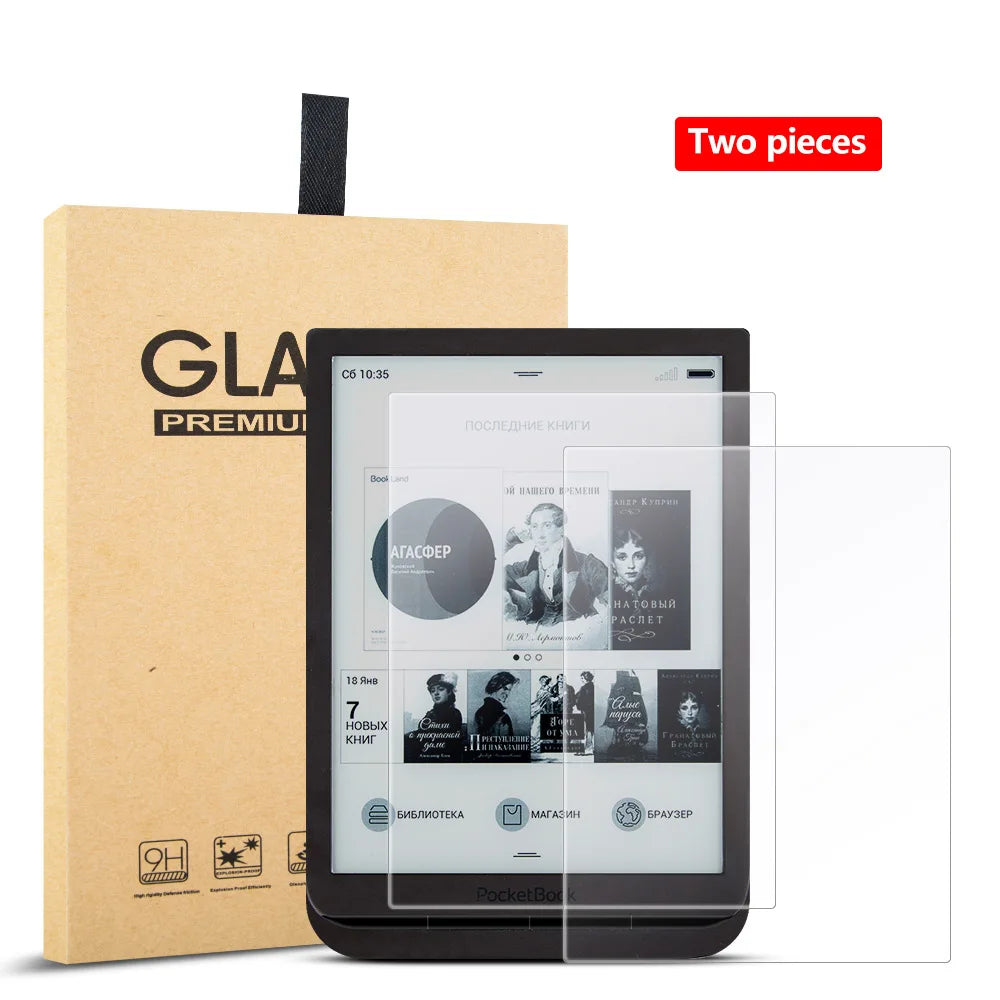Tempered Glass Screen Protector for Pocketbook 740 InkPad 3/InkPad 3 Pro/Pocketbook InkPad 3 Color - HD tempered film (2 Pack)