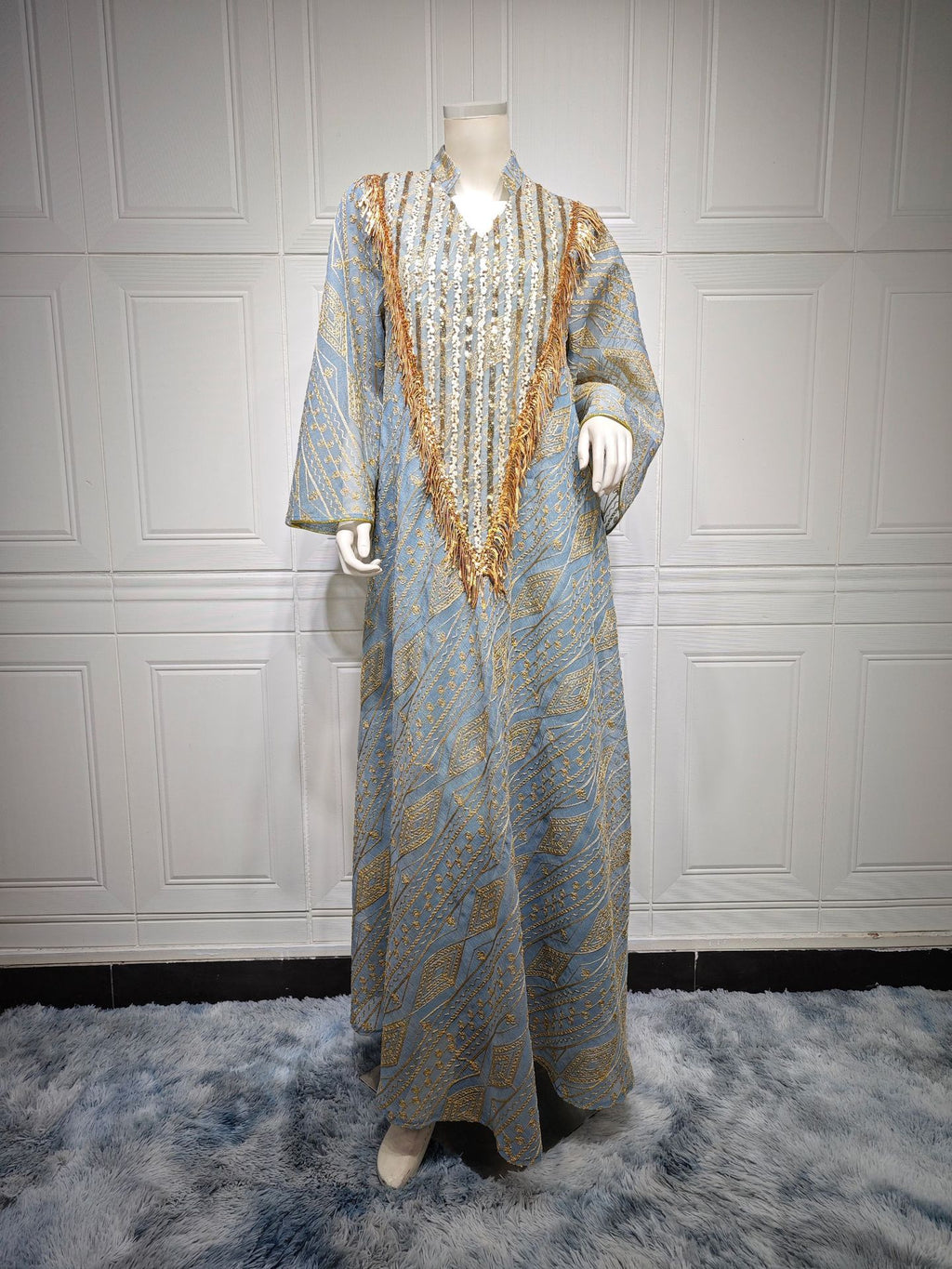 Morocco Party Dress for Women Muslim Abaya Mesh Sequins Jalabiya Dubai Abayas Kaftan Abaya Islam Vestidos Arab Long Robe Autumn