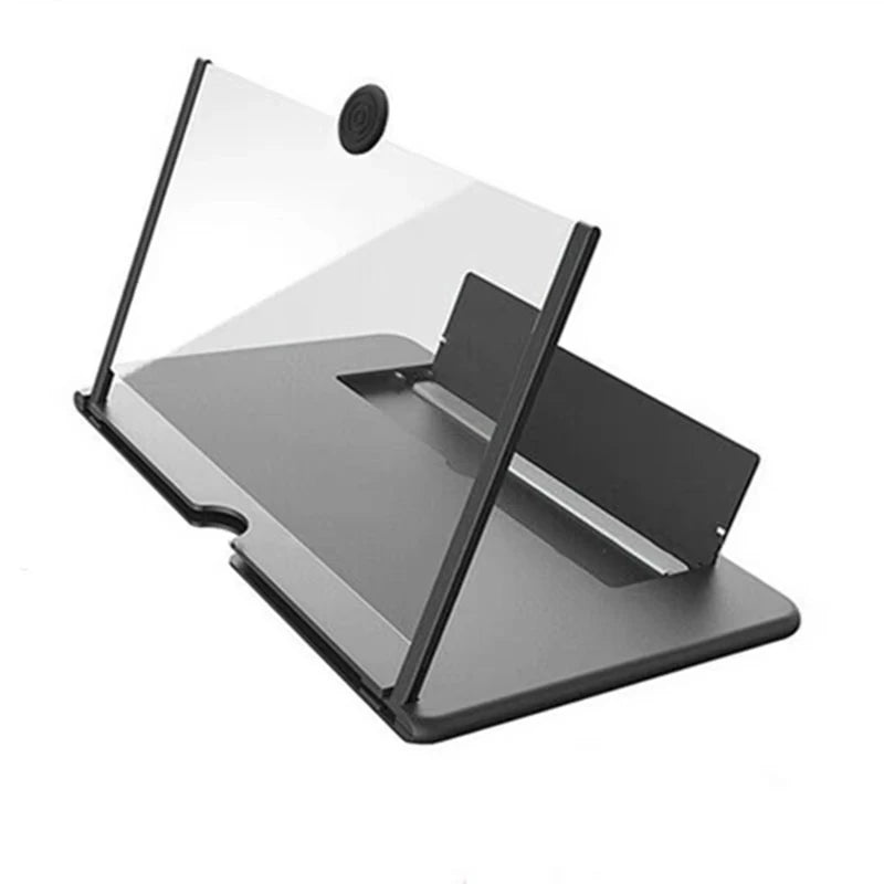 12 Inch Phone Screen Magnifier Ultra HD Mobile Movie Viewer for Eye Protection Landscape TV Viewing Full Screen Portable Stand