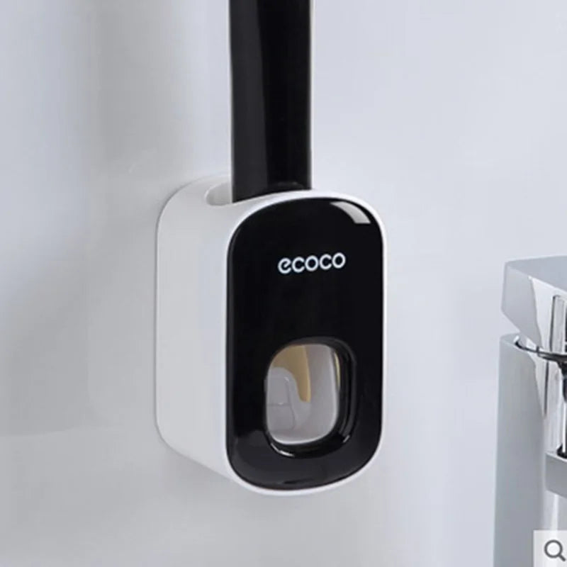Automatic Toothpaste Dispenser Bathroom Toothpaste Squeezer Punch Free Wall Mounted Tooth Paste Holder Bathroom Accessories