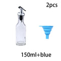 FAIS DU Glass Oil Bottle Olive Oil Dispenser for Kitchen with Silicone Funne Kitchen Seasoning Sauce Vinegar Bottle Kitchen Tool