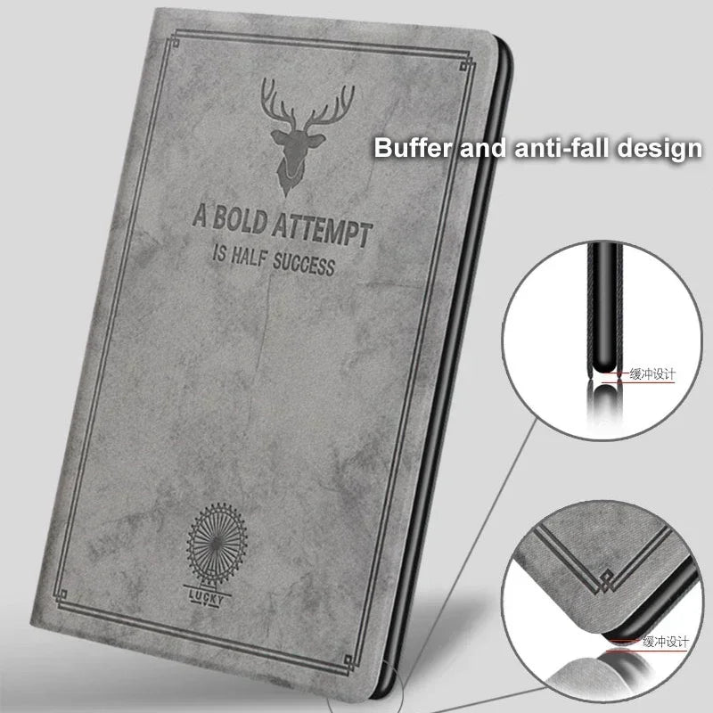 Premium Deer Head New Case for IPad Pro M5 11 13 inch Tablet Case For iPad A16 11 th Air 7 M3 11 13 " Funda Leather Tablet Cover