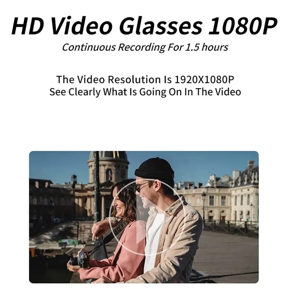 Wearable HD 1080P Mini Glasses Camera Portable Outdoor Security Sports DV DVR Video Recorder Surveillance Camcorder For Driving