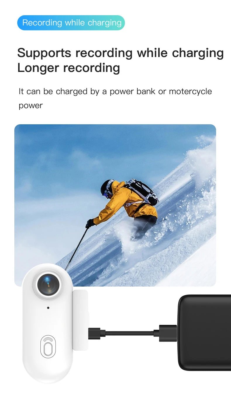 4K Mini Body Camera 64GB Action Cam with Audio & Video Thumb Hands Free Waterproof Recording Wearable Cameras Portable Camcorder