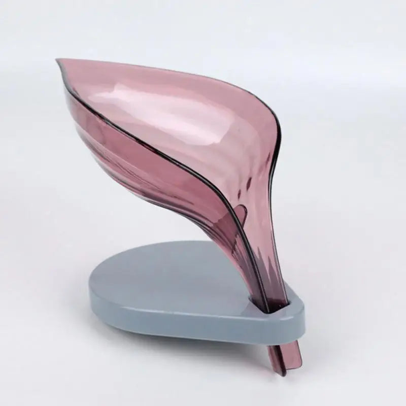 Sink Sponge Drain Leaf Shape Soap Holder Suction Cup Soap Box Creative Storage Drying Rack Cleaning Brush Case Bathroom Supplies