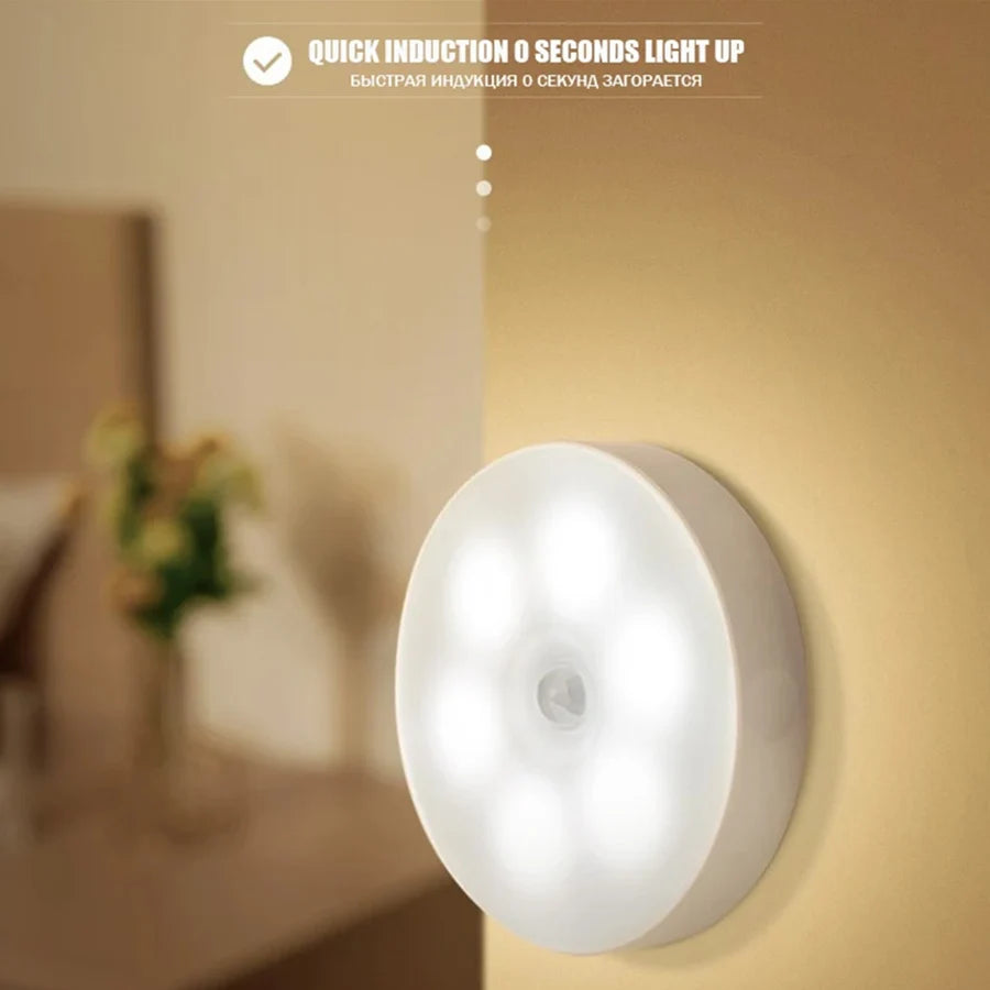 Intelligent Wooden Magnetic Suction Lamp LED Charging Night Light Staircase Corridor Bedroom Atmosphere Human Body Sensing Light