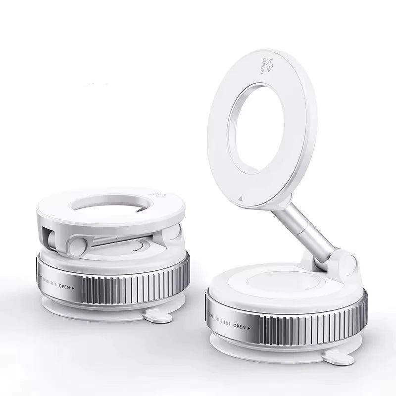 Super Strong Magnetic Phone Holder Foldable Design 360° Adjustable Vacuum Car Mount For Car Desk Bathroom Phone Holder Hot Selle