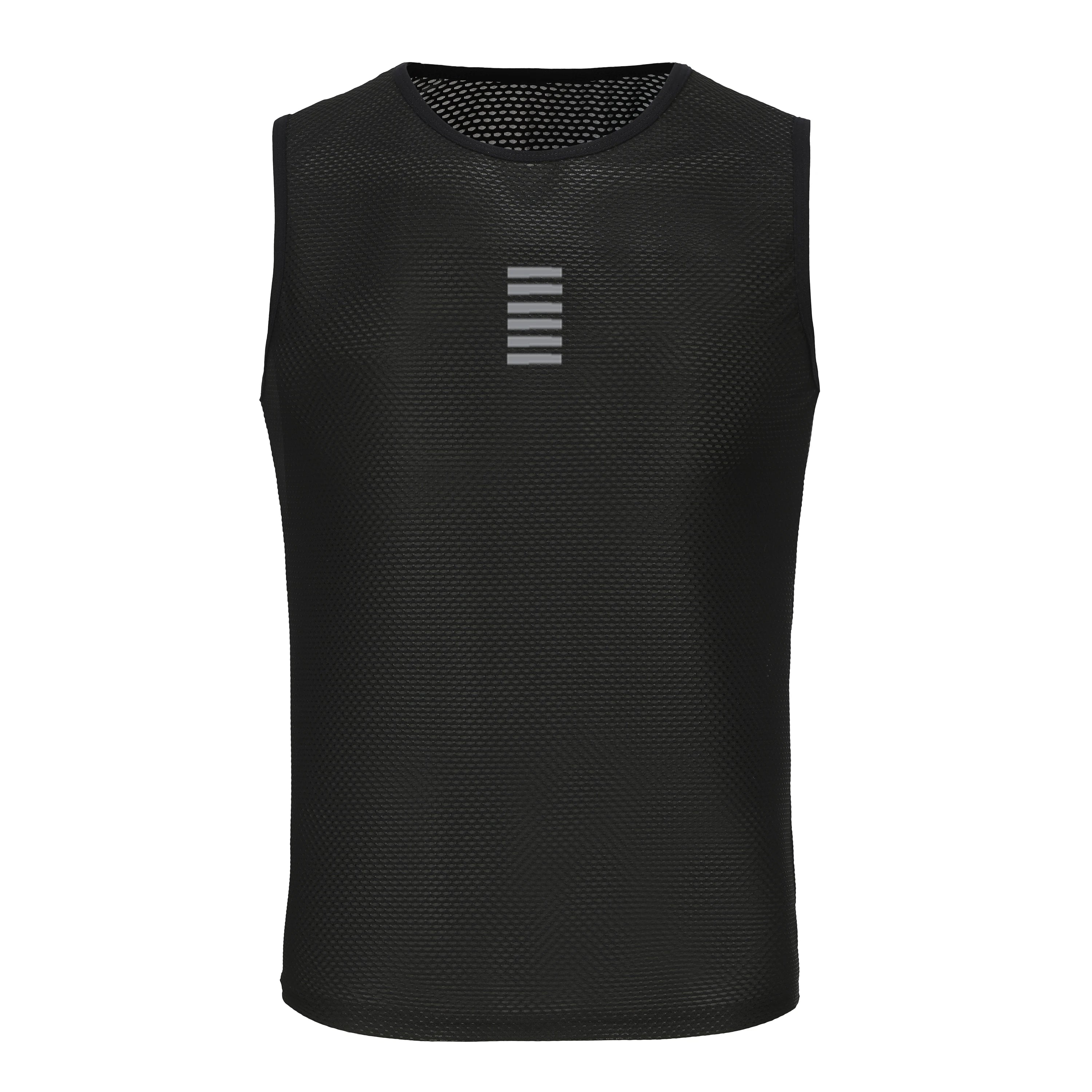 Cycling Reflective Base Layer  Underwear White Cycling Jersey Sport Vest Men Undershirt Quick Dry Elastici Vest Road Bike Jersey