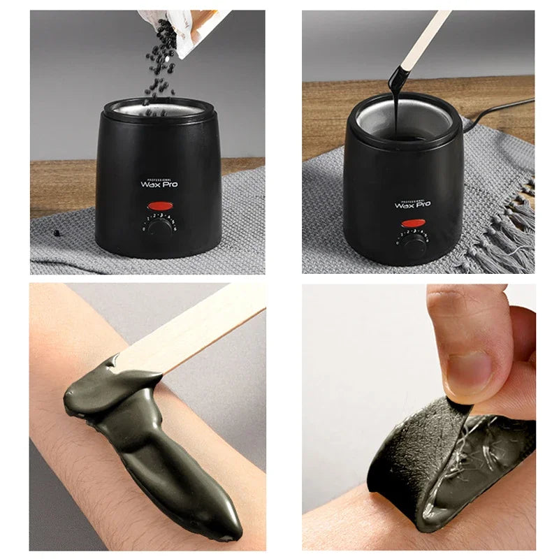 Wax Warmer Rapid Heating Painless Hair Removal Professional Electric Wax Machine Depilatory Waxing Beans Melter PotTool Epilator