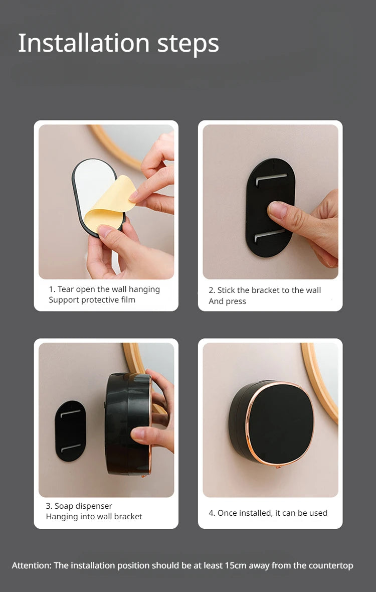 Automatic Sensing Foam Mobile Phone Wall Mounted Foaming Intelligent Sensing Soap Dispenser Hotel Office Building Household