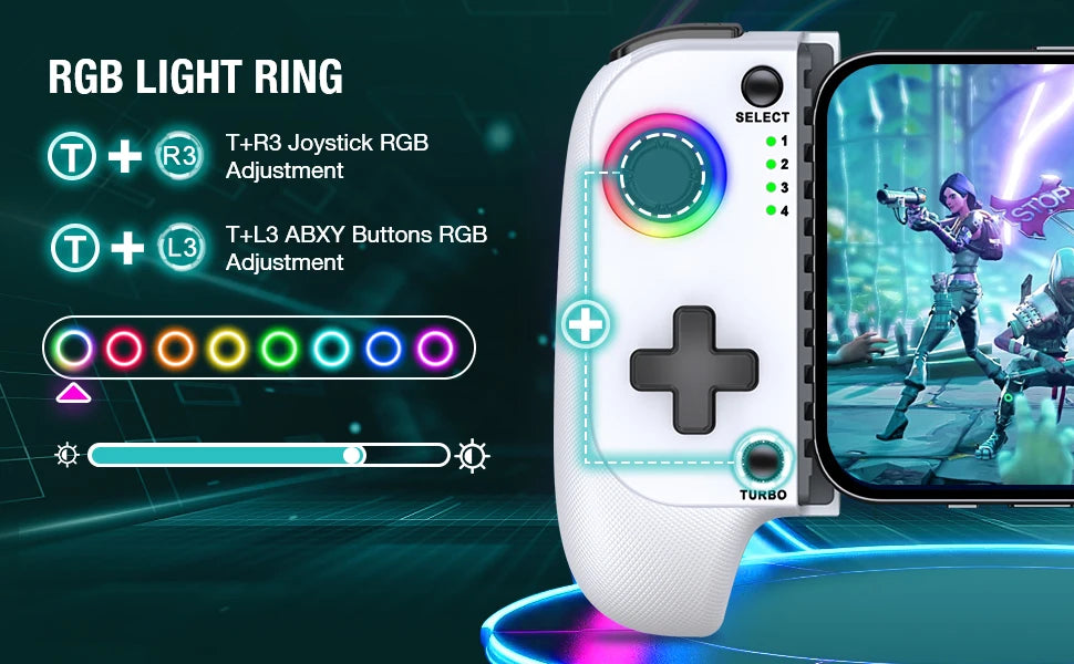 BEBONCOOL MC100 Gamepad Telescopic For Apple IOS Android PUBG COD Stretch Wireless Bluetooth Phone Game Controller Joystick