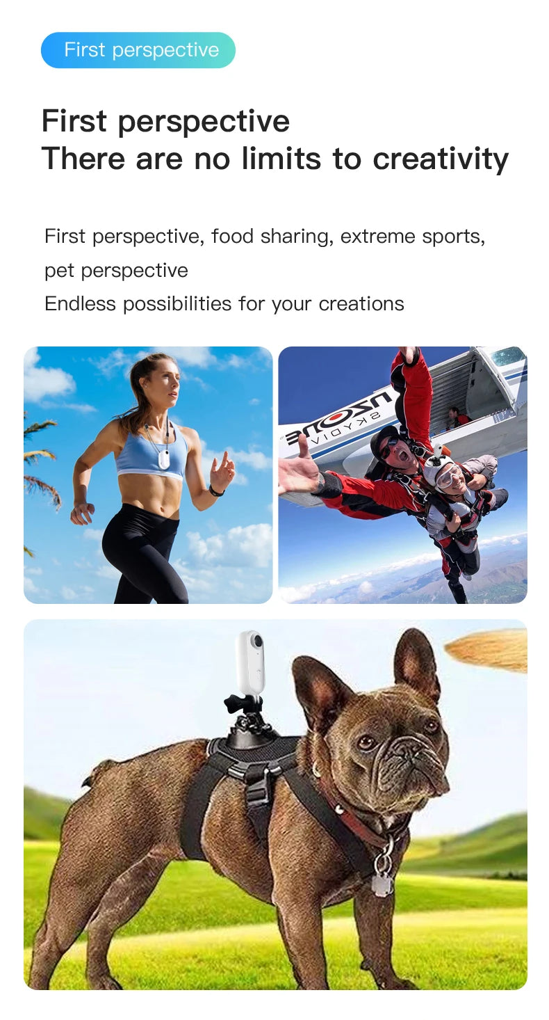 4K Mini Body Camera 64GB Action Cam with Audio & Video Thumb Hands Free Waterproof Recording Wearable Cameras Portable Camcorder