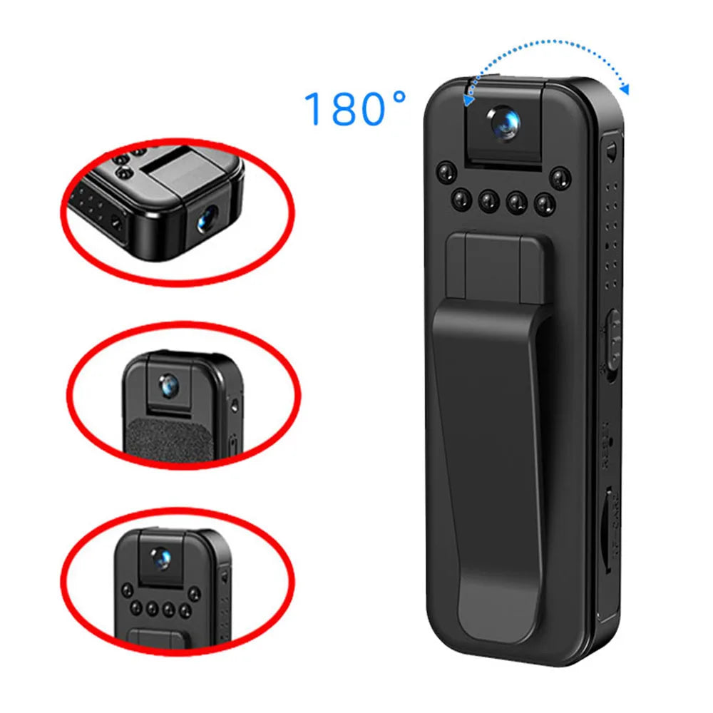HD 1080P Mini Camera Portable Small Digital Video Recorder Police BodyCam Infrared Night Vision Miniature Camcorder