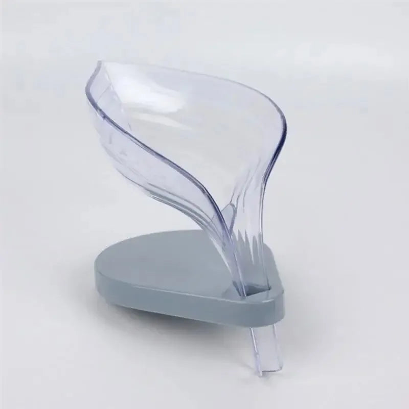 Sink Sponge Drain Leaf Shape Soap Holder Suction Cup Soap Box Creative Storage Drying Rack Cleaning Brush Case Bathroom Supplies