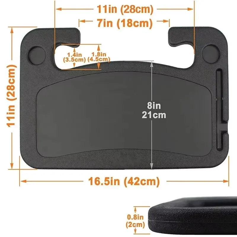 Car Tray Table  Computer Desk Mount Stand Eat Work Car Steering Wheel Dining Table Bracket Drink Food Coffee Tray Board