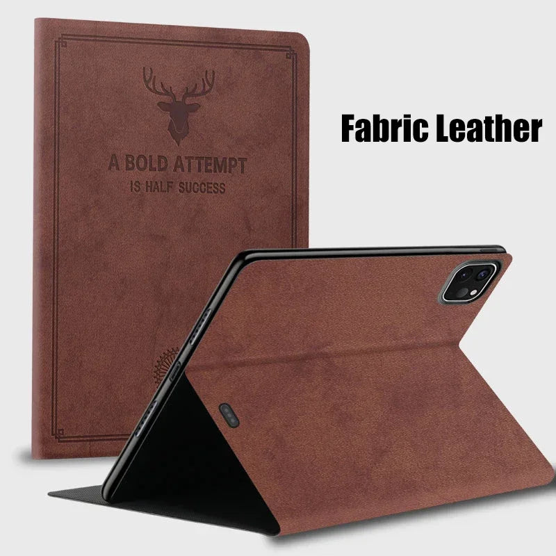 Premium Deer Head Tablet Case for New IPad Pro M4 13" 11 2025 11th A16 Air Pro 12.9 10 9 8 7 6 Th Mini 6 5 4 3 2 1 Leather Cover