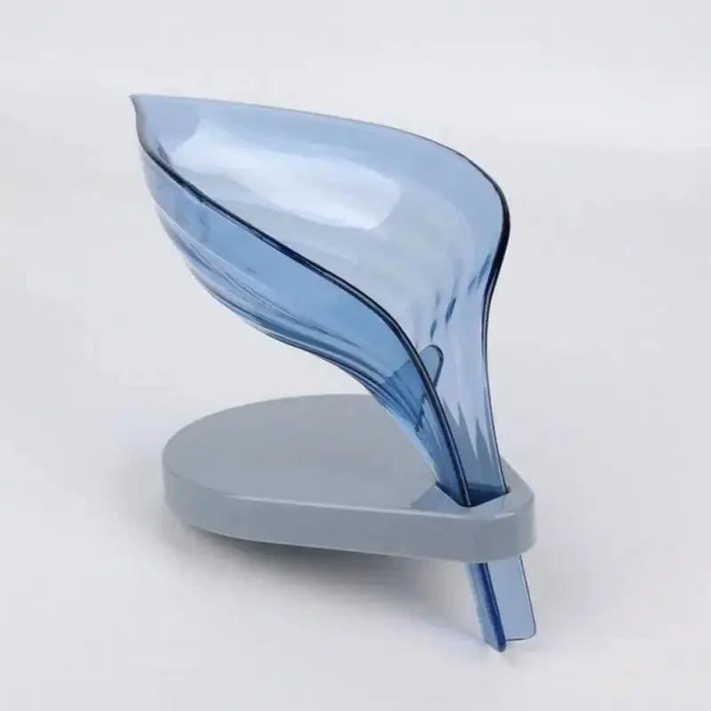 Sink Sponge Drain Leaf Shape Soap Holder Suction Cup Soap Box Creative Storage Drying Rack Cleaning Brush Case Bathroom Supplies