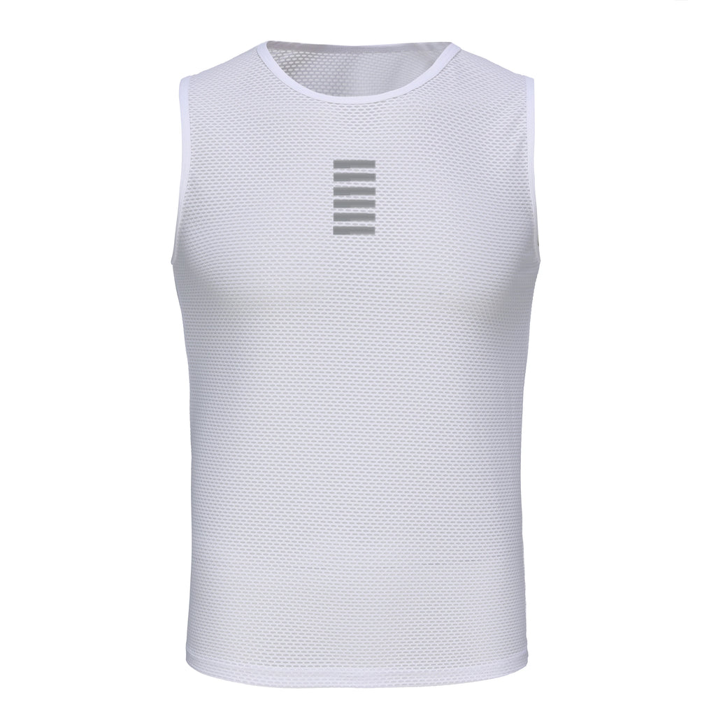 Cycling Reflective Base Layer  Underwear White Cycling Jersey Sport Vest Men Undershirt Quick Dry Elastici Vest Road Bike Jersey