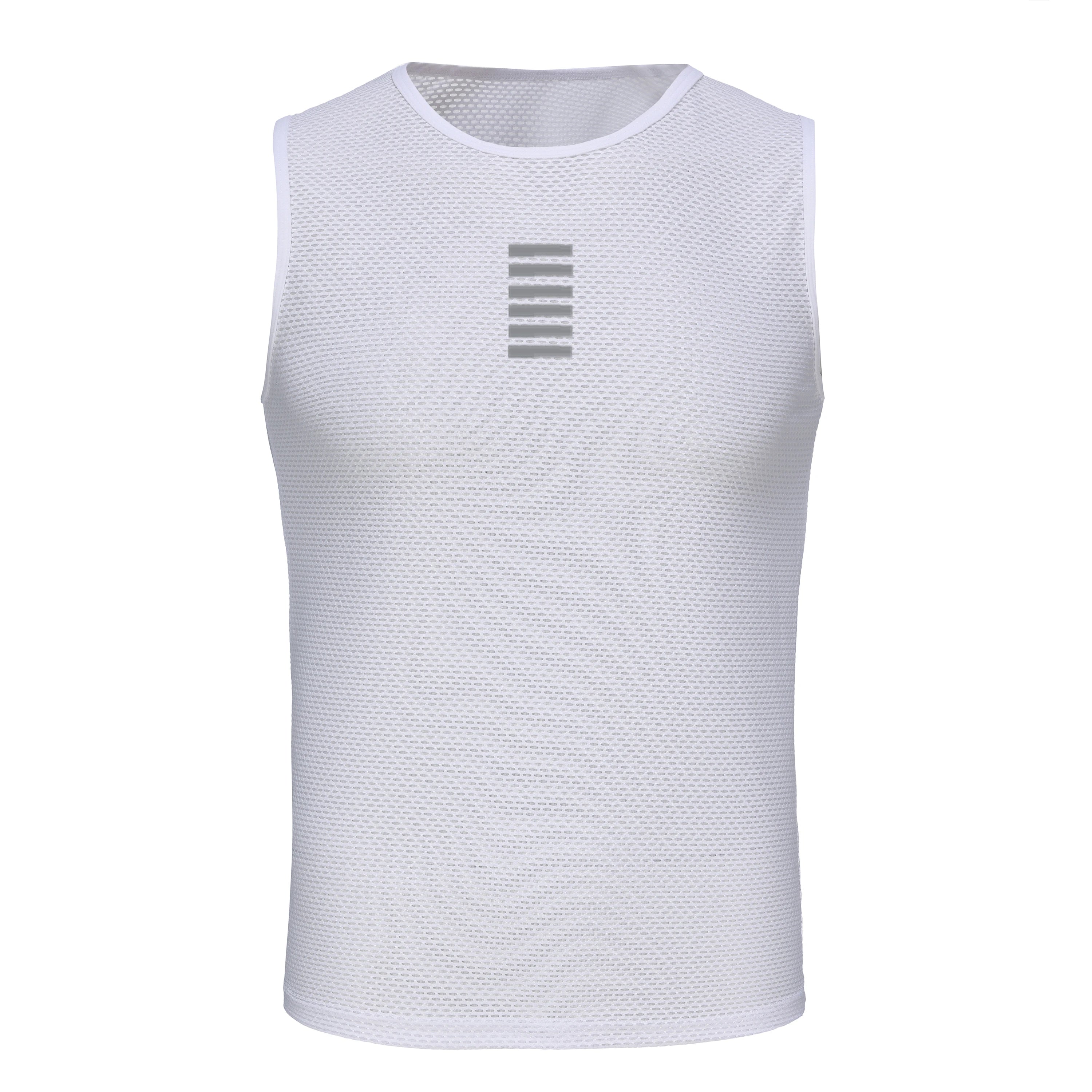 Cycling Reflective Base Layer  Underwear White Cycling Jersey Sport Vest Men Undershirt Quick Dry Elastici Vest Road Bike Jersey