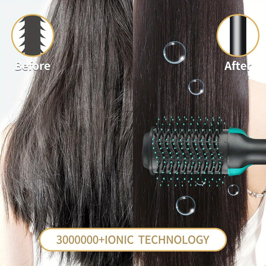 BLUTOOL 4-in-1 One-Step Negative Ion Hair Dryer and  Hot Air Brush, Reduces Frizz and Static, Quick-Dry Volumizing