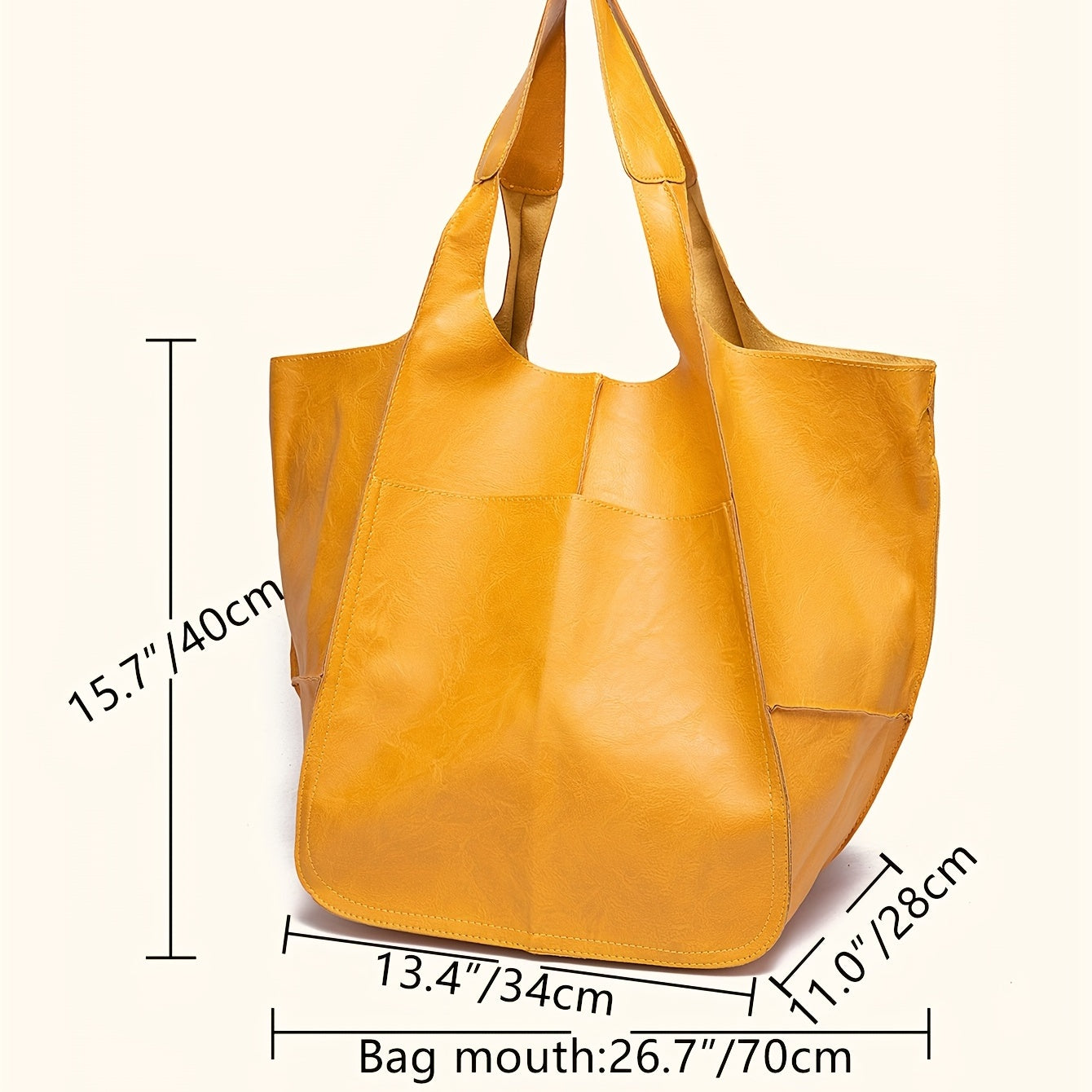 MAJUE Large Vintage Beach Tote Bag with ic Closure - Heavy-Duty Capacity for Pool, Travel, Shopping & - Fixed Shoulder Strap Handbag, Elegant Solid (Available in) -  Easy-Care Handbags